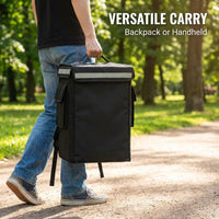 Insulated Delivery Backpack for Drivers, Waterproof Food Delivery Bag 50L, Hot Food Carrier Backpack, Delivery Bag for Takeaway Food