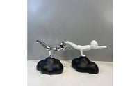Resin Flying Sleek Figure Home Decoration Available for Purchase Office