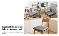 Thickened Cooling Gel Cushion Pressure Relieving Honeycomb Gel Seat Cushion for Everyday Sitting