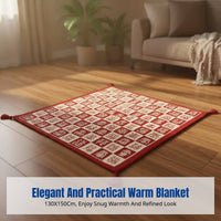 Blessing Blanket, Flannel Throw, Cultural Gift, Wedding, Birthday, New Year, Home Decor