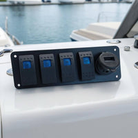 USB Charging Port Bilge Pump Buoyant Switch Automatic Bilge Pump Ignition Protected for Fishing Boat, RV, Pond