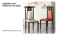 New Chinese Design Armless Backrest Chair Stable and Sturdy High-Back Yoke Chair Versatile Design Commercial Seating for Restaurant Owners, Interior Designers, Hotel Managers, Dining Room, Tea House, Private Club, Kitchen