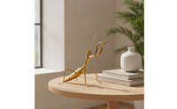 Decorative Gold Creature Figurine Detailed Texture Praying Creature Figurine for Living Room