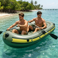Lightweight One-Person Inflatable Boat Portable Inflatable Boat with Grab Handles Comfortable Raft Supportive for Fishing