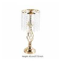 3 Pieces European Design Wedding Aisle Stand Luxury Finish Crystal Hanging Stand Floor Standing Event Decor Modern Design for Hotel, Restaurant, Runway