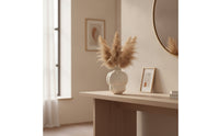 Ceramic Vase Matte Flower Vase Minimalist Vessel for Living Room, Shelf