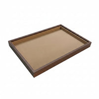 Shielding Jewelry Tray with Velvet Lining Elegant Wood Jewelry Tray Sturdy Compact for Collectors