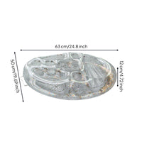 Inflatable Drink Tray Portable Buoyant Tray with Beverage Holders Quick Inflation Float