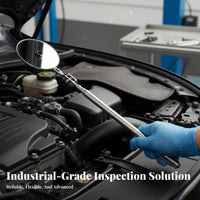 Telescopic Inspection Mirror Stainless Steel Construction 360 Degree Inspection Mirror Pen Fastener Design for Technicians
