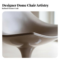 Dome-Shaped Dome Chair Light Luxury Upholstered Armchair Nordic Inspired Crafted Aesthetic for Interior Designers