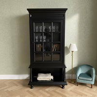 Miniature Armoire with Openwork Unpainted Dollhouse Cabinet Handcrafted Dollhouse Cabinet with Shelf for Hobbyists, Collectors, Diorama
