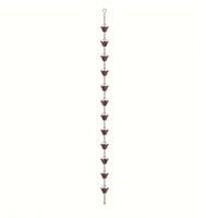 Rain Chain Textured Rain Chain with Cups Weather Resistant Downspout Replacement for Homeowners, Porch, decor
