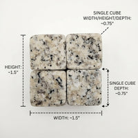 Home Bar Whisky Stones for a Light Luxury Style, Granite Drink Chiller Bar Accessories, 10 Pack of 2x2x2cm Cooling Stones