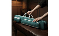 Multi Pocket 1/2 Cue Case Portable Billiard Cue Bag Shielded Billiard Stick Storage Bag Lightweight for Travel