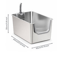 Stainless Steel Litter Box Easy-Tocleanpet Supply Rust-Proof
