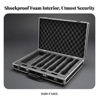 6 Slot Mic Case Reinforced 6 Slot Mic Case Portable for Transport