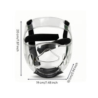 Transparent Visor Guard with Padding Lightweight Face Guard Face Cover Portable for Fighting Artists