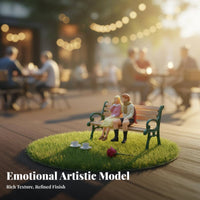 1:64 Miniature Couple Figurine Collectible Gift 1:64 Scale Couple Figurine Tiny Lover Figures Creative Decoration for Collectors