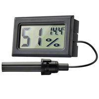 High Accuracy Reptile Thermometer, Hygrometer Humidity Meter with Digital LCD, Thermometer Temperature Monitor with Probe for Snakes and Geckos