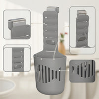 Hanging Toilet Tank Tablet Holder Adjustable Toilet Tablet Holder with Hook No-Drill Ventilated