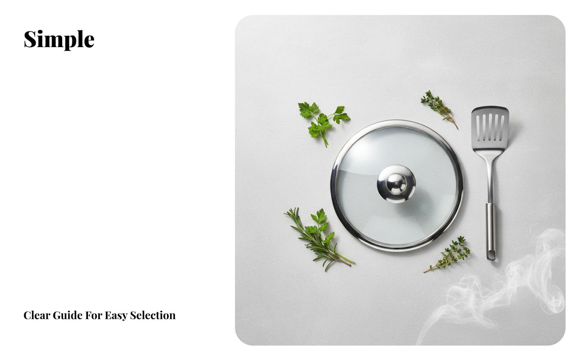 Heat-Resistant Glass Lid See-Through Design Universal Pot Lid Heat Resistant Handle Frying Pan Glass Cover for Chefs, Adults, Stewing, Kitchen