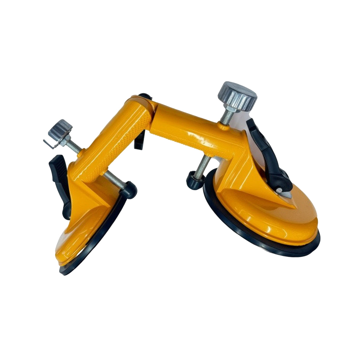 Double Pad Angle Suction Cup Tool Heavy Duty Suction Cup with Adjustable Bar Manual Seam Setter for Glaziers, Tile Installers, Diyers, Glass Handling, Corner Fitting