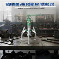 Hydraulic Three-Jaw Puller, Multifunctional Bearing Remover, Universal Split Disassembly Tool, Adjustable Grip, Carbon Steel