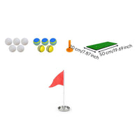 Floating Golf Training Kit with Mat Compact Golf Accessory Package with Balls Portable Practice Balls Easy to Clean for Poolside