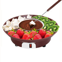 Electric Chocolate Cheese Fondue Melting Pot with Thermostat, US Plug