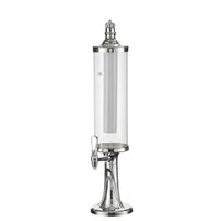 Illuminated Beer Dispenser with Ice Column Clear Beer Dispenser Easy-Pour Drink Dispenser with Tap Refrigerated for Home Bar, KTV