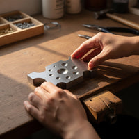 Steel Dapping Block with Recesses Polished Jewelry Forming Anvils Smooth Forming Block with Multiple Faces for Hobbyists, Metal Crafting, Workshops