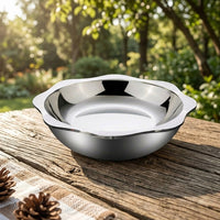Hot Pot for Induction Cooker with Stainless Steel Single Bottom, Food Grade Thickened Material, Shabu Shabu Pot Basin, No Lid Restaurant Bowl