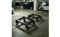 2 Pieces Vehicle Wheeled Skid with Caster Wheels Low-Profile Car Mover Heavy-Duty Tire Skate for Workshop