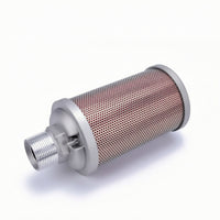 Air Compressor Silencer Threaded Pneumatic Muffler Pneumatic Silencer Compact Hardware Inline for Technicians, Workshops