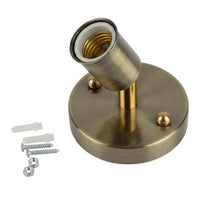 Light Fitting with Adjustable E27 Lamp Holder for Ceiling Pendant, Heat Resistant Aluminum Bulb Holder, 90-260V E27 Lamp Base, Bronze Finish