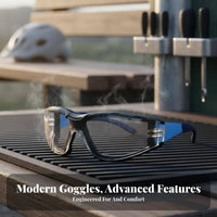 Wind Resistant Cycling Glasses Particles Resistant Anti-Fog Protect Ing Vision Wear Water-Resistant Goggles Curved Design