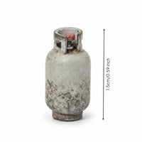Model Gas Cylinder 1/64 Scale Gas Cylinder Model Distressed Ornament for Tabletop Layout