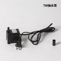 假山盆景喷泉鱼缸循环小型迷你抽水泵静音抽水循环泵带灯绚烂多彩