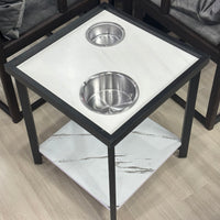 岩板茶几高档茶楼棋牌室专用茶几麻将桌旁茶水架棋牌室家用通用