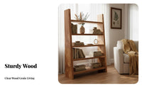 Natural Design Live Rim Bookshelf Multi-Functional Freestanding Furniture Multifunctional Storage Rack Sturdy Construction for Plant Lovers, Homeowners, Office Workers, Living Room, Balcony, Bedroom, Study