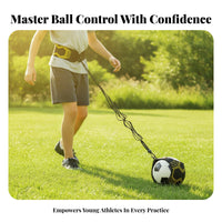 Metal Clip Solo Soccer Practice Aid Passing and Kicking Sports Gear