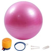 With Pump Inflatable Fitness Ball Molded Rings Exercise Stability Ball Glossy Balance Training