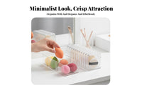 Clear Partitioned Puff Container Dustproof Makeup Organizer Dust-Proof for Women