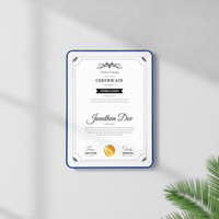 A345 Display Frame Certificate Storage Photo Frame Acrylic Picture Frame Wall Mounted Plastic Magnetic Advertising Puzzle Mounting