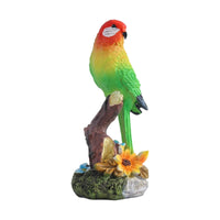 Realistic Bird Figurine Textured Bird Sculpture Tabletop Birds on a Branch Ornament Compact for Bookshelf