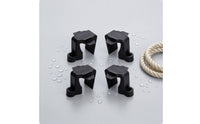 4 Pieces Boat Fender Clips Hangers for Rail Compact Guard Clip One-Piece Hardware for Boats