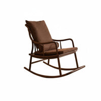 Durable Wood Construction Single-Person Wooden Rocking Chair traditional Design rocking chair Wide armrestrestrests Indoor Seating High Weight Capacity for Homeowners, Parents, Seniors, Living Room, Balcony, Sunroom, Bedroom