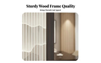 sturdy Wood Frame Chinese Landscape Art Panel Mobile & Foldable Folding Screen Double-Sided Design Room Divider Freestanding for amannerice Workers, Interior Designers, Business Owners, Hotel, Restaurant, Tea House, Bedroom