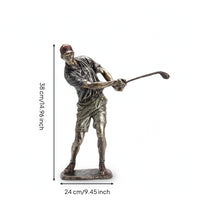 Resin Golfer Sculpture Tabletop Golf Statue Desktop Golf Figurine Decorative for Golfers, Collectors, Office, Living Room, Study, Shelf