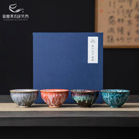 敦煌花语茶盏茶具套装文创茶杯礼盒结婚新婚礼物生日乔迁礼物男生